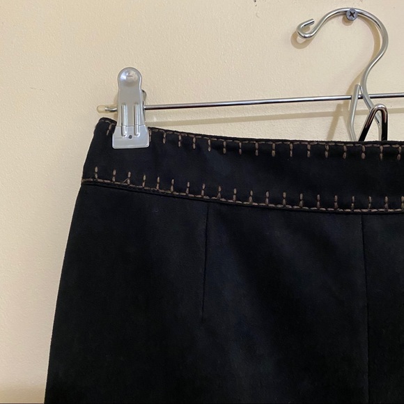 NWOT Zara Faux Suede Black Mini Skirt - Picture 5 of 5